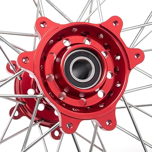 TOFR CNC 17"x4.25" Spoke Rear Wheel Rim for Surron Sur-Ron Ultra Bee Red - color: Red, size: N/A Front 17" Rear