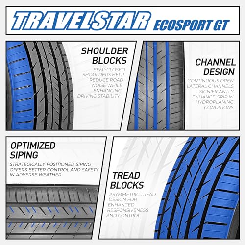 Set of 2 Travelstar Ecosport GT Ultra High-Performance 285/25R22 Tires - size: 285/25ZR22