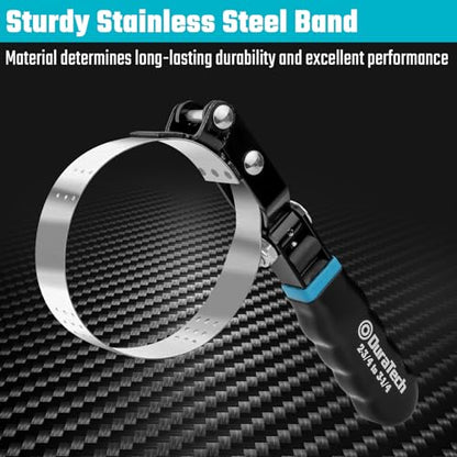 DURATECH Small Swivel Oil Filter Wrench, 5 Gear Adjustment - size: Small (Fits Filters 2-3/4" to 3-1/4"), style: Gear Adjustale