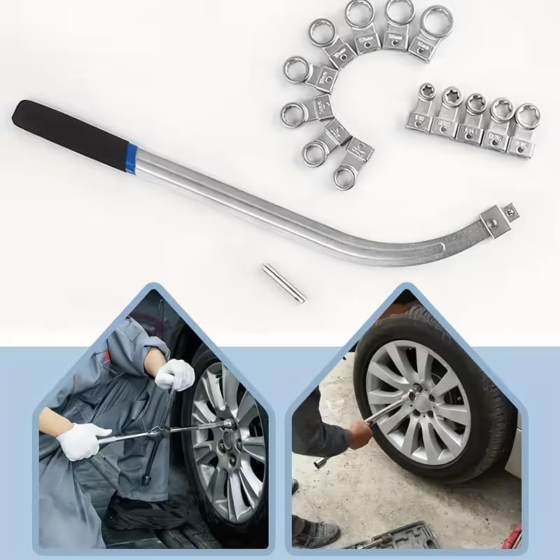 15PCS Serpentine Belt Tensioner Tool Kit 12-Point Wrench