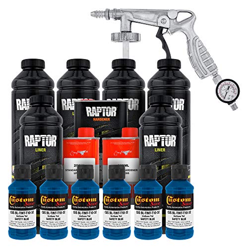 Custom Shop 1.5 Gallon kit, Safety Blue Urethane Spray-On Truck Bed Liner