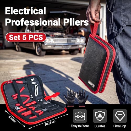5 PCS Electrical Disconnect Pliers - Electrical Disconnect Pliers Set Locking Tab Disconnect for Car Sensors, Wiring Harnesses - size: 5
