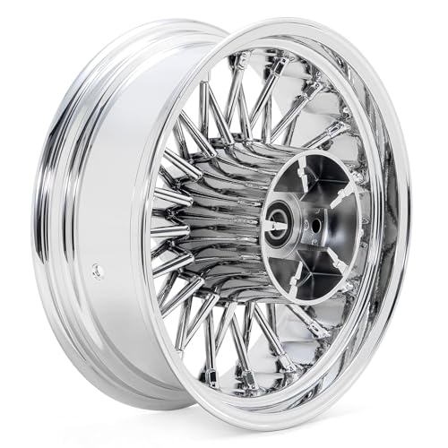 TOFR 16x5.5 Fat Spokes Rear Wheel Rim For Harley Touring Baggers 2009-2025 - color: Chrome, size: Rear:16x5.5