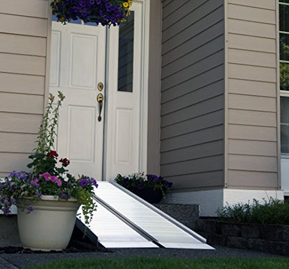 EZ-ACCESS Suitcase Singlefold Portable Wheelchair Ramp, 3 x 30 in - size: 3 Foot (Pack of 1), style: Standard