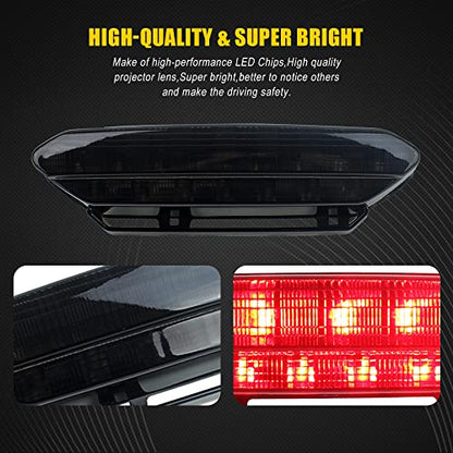 YFZ450 LED Tail Light Brake Rear Light for ATV 2006-2009 Yamaha yfz 450(Smoked 1pcs)