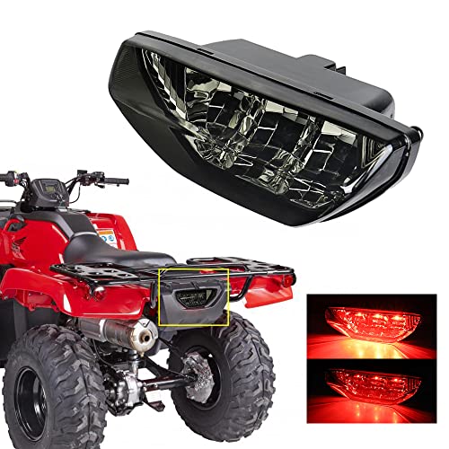 ATV Motorcycle LED Tail Light Waterproof for Honda TRX LED Brake Lamp Replaces# 33700-HN1-A71 Compatible with Honda TRX 250 300 400EX Rancher 420 TRX400X 500 700 (1 PCS) (Black) - size: Black