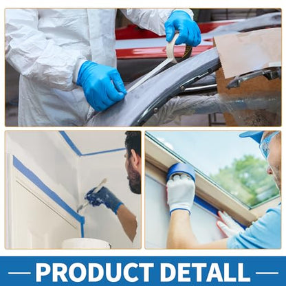 Painters Tape Easy Removal 0.5 Inches x 52.5 Yards Blue - color: Blue, size: 0.5 Inches x 52.5 Yards