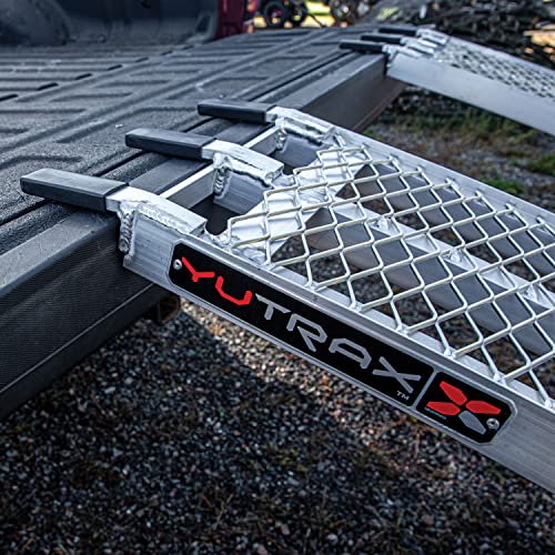 Yutrax 89-inch Folding Aluminum Truck, UTV/ATV, Motorcycle Loading Arch Ramps - Pair, 1500lb Capacity - size: 89-Inch Folding, 1500lb. Capacity