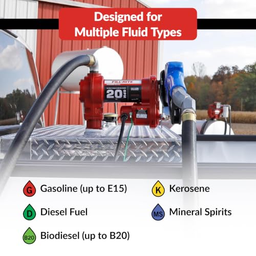 Fill-Rite FR4210HARC 12V 20 GPM Fuel Transfer Pump with Cold Weather Package - Heavy Duty - For Agriculture & Worksites - Supports Gasoline, Diesel, Ethanol & Kerosene - style: Arctic Package