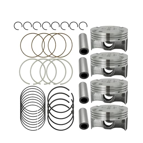 Engine Piston & Piston Rings Kit (STD) - Compatible with Chevy Sonic/Cruze Limited 1.8L (2011-2018) - OEM# 55567934, 55574537, 25192330