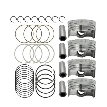 Engine Piston & Piston Rings Kit (STD) - Compatible with Chevy Sonic/Cruze Limited 1.8L (2011-2018) - OEM# 55567934, 55574537, 25192330