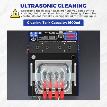 V209 Fuel Injector Cleaner Machine Supports GDI/EFI/FSI Injector Testing - size: v209