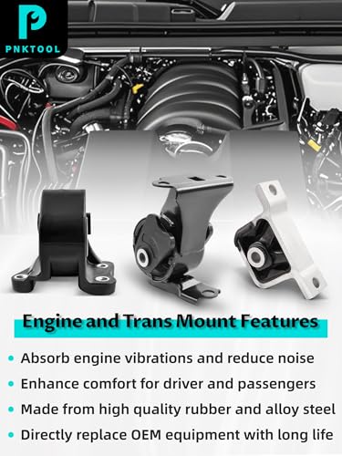 5PCS Engine Motor Mount and Transmission Kits for 2002-2006 CRV 2.4L AUTO - size: 50721S5C003