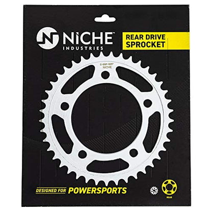 NICHE Drive Sprocket Chain Combo for Honda VT750C VT750CD VT750C2 Front 17 Rear 41 Tooth 525VM-X X-Ring 122 Links - size: X-Ring Chain