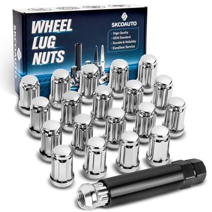 20pcs M12x1.5 Spline Lug Nuts for Escape - color: Silver, size: M12x1.5, style: 1.38IN,20PCS+1 Socket Key