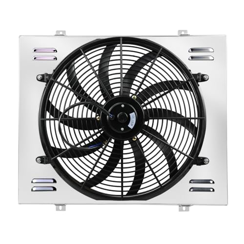 Shroud Fan For 68-74 Chevy Nova 75-87 El Camino 68-81 Pontiac - size: 3 Row Shroud Fan+Relay Kit