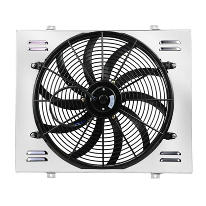 Shroud Fan For 68-74 Chevy Nova 75-87 El Camino 68-81 Pontiac - size: 3 Row Shroud Fan+Relay Kit