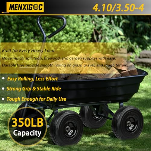 4.10/3.50-4 Solid Wheel with 3/4” Bearings, 2.25” Offset Hub, 10” Flat Free PU Foam Wheelbarrow Tire, No-Flat Replacement Wheel for Wheelbarrows, Garden Carts, Hand Trucks, Lawn Equipment - color: 3/4 bore,black