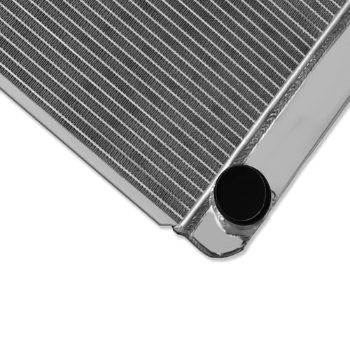 Universal 22" x 19" Aluminum 2 Rows Radiator For GM Chevy SBC BBC - size: 22" x 19"