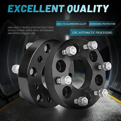 IRONTEK 6x127mm to 6x139.7mm Wheel Spacers & Adapters Change Your Bolt Pattern 6x5 to 6x5.5 (1.25in Thickness, 78.1mm Hub Bore, M12x1.5 Studs) Wheel Adapters 2 PCS - size: 1.25"|6x5.5|2PCS