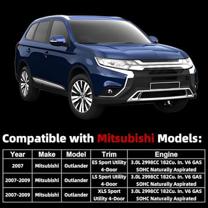 MITZONE Valve Cover Left Side Compatible with 2007-2009 Mitsubishi Outlander 3.0L Replace 1035A840 - color: 2007-2009 Outlander 3.0L Left Side