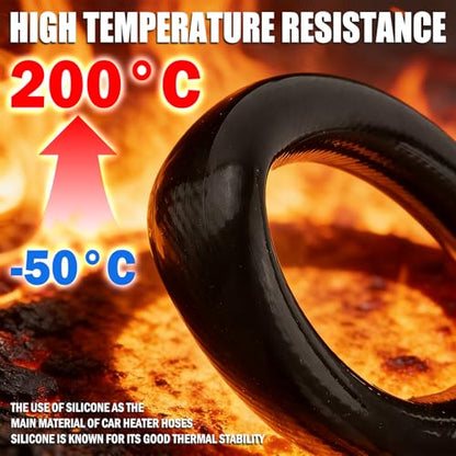 9.84Ft 3/4 Heater Hose for Cars,Silicone Flexible Coolant Hoses - color: 3/4''
