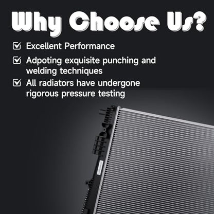 VibeUp 981 Radiator | With TOC | 17-3/5" - size: RAD:981