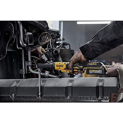 DEWALT 20V MAX XR Cordless Ratchet Set, 3/8" and 1/2" Sealed Head Ratchet, Battery and Charger Included (DCF510GE1) - style: Kit with Battery