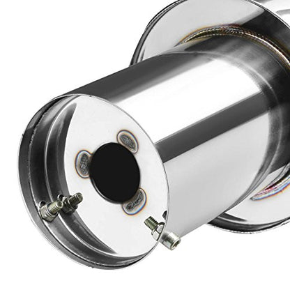 DNA MOTORING CBE-HC06EX Stainless Steel Cat Back Exhaust System [Compatible with 06-11 Honda Civic EX 1.8L] - style: Round