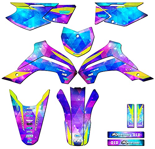 2021-2025 KLX 140 RF SPACE KADET Galaxy Complete Kit Compatible with Kawasaki | Senge Graphics Inc - size: Complete Kit