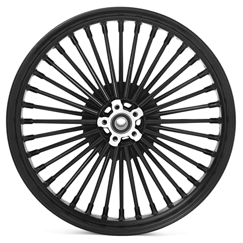 TOFR 21x3.5 18x5.5 Front Rear Wheels Gloss Black For Harley Dyna 2008-2017 - color: 21x3.5 18x5.5 Black, size: Dyna 2008-2017