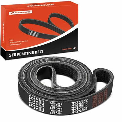 A-Premium Heavy Duty Serpentine Belt 6-Rib 68 In Compatible with Ford