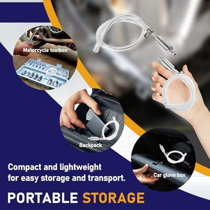 6-Pack Brake Bleeder Hose Kit with One Way Check Valve