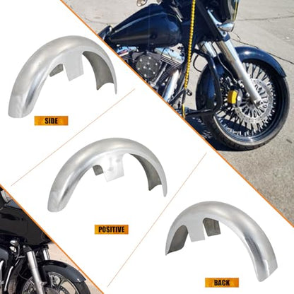 21-Inch Front Fender Fit for Harley Touring 1996-2023 - size: For 21" 120 R21 Unpainted