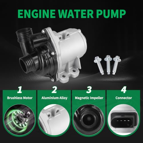 Electric Engine Water Pump for BMW 135i 335i 535i 640i 740i X3 X4 X5 Z4 - size: 11517588885