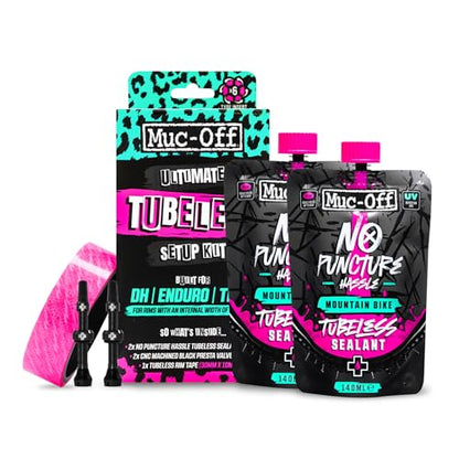 Muc-Off Ultimate Tubeless Setup Kit, DH/Trail/Enduro, 30mm Tape, 44mm Valve - style: Dh/Enduro