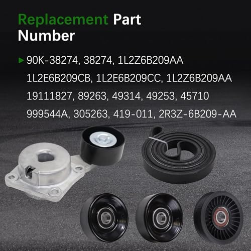 90K-38274A Drive Belt Tensioner Idler Pulley Serpentine Kit