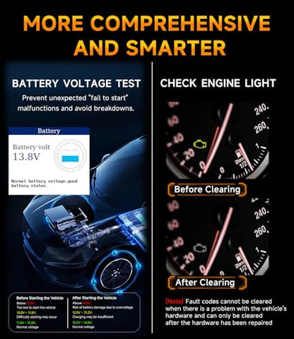 OBD2 Scanner,V880 Check Engine Light Car Code Reader with Reset - color: BLACK