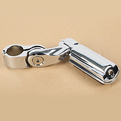 TCT-MOTORPARTS Engine Guard Highway Crash Bar Footpegs Footrest for Harley Touring Road King Glide Street Glide Electra Glide 1997-2008 - color: Chrome Engine Crash Bar+Footpegs #2