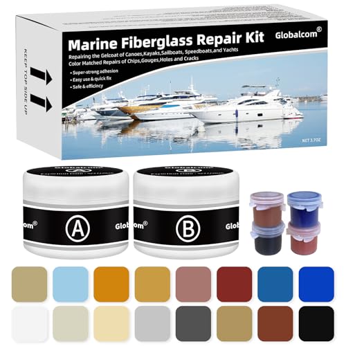 Fiberglass Boat Repair Kit, Gel Coat Repair Kit for Boats (Color Match)