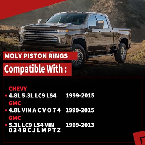 Moly Piston Rings Set 2M4978 for Chevy GMC