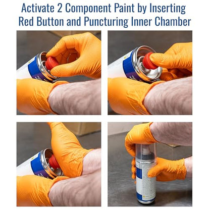 Eastwood Two Chamber Sprays Like Paint Gun Matte Finish 2K AeroSpray Detail Gray