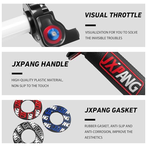 22mm 7/8" Throttle Twists Grip with Throttle Cable Upgraded Universal for Off-Road Motorcycle 250 Dirt Pit Motor Mini Bike YCF CRF70 TTR SSR KLX110 Thumpstar - color: Type A-Red