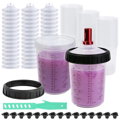 27 Ounce Disposable Paint Spray Gun Cups for Automotive Paint Gun - size: 27 ounce