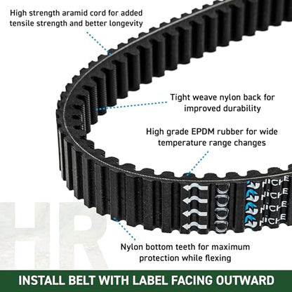NICHE HERCULES Drive Belt for Polaris 3211077 3211048 3211072 - size: Hercules