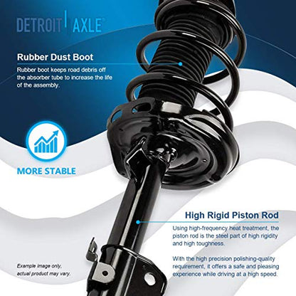 Detroit Axle - Front Struts Lower Control Arms for 2006-2014 - size: 4CQ1201324/Big Kit
