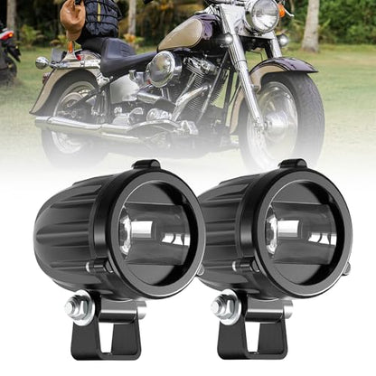 4WDKING 2" LED Motorcycle Lights 20W 2000LM Spot Driving Lights IP68(2PCS)