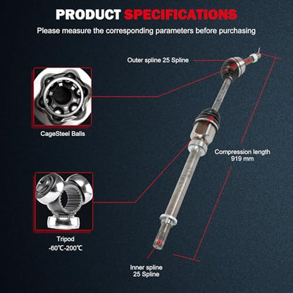CV Axle NCV53908 for Nissan Cube/Versa 2007-2014 Front Right Auto CVT - size: 17-9970