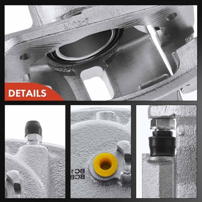 A-Premium Front Right Passenger Disc Brake Caliper with Bracket - style: Front Passenger Side