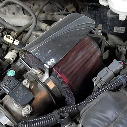 Air Filter Cover for Car Cold Air Intake Filter, Universal High Flow Air Intake Filter, Black, 1 PCS